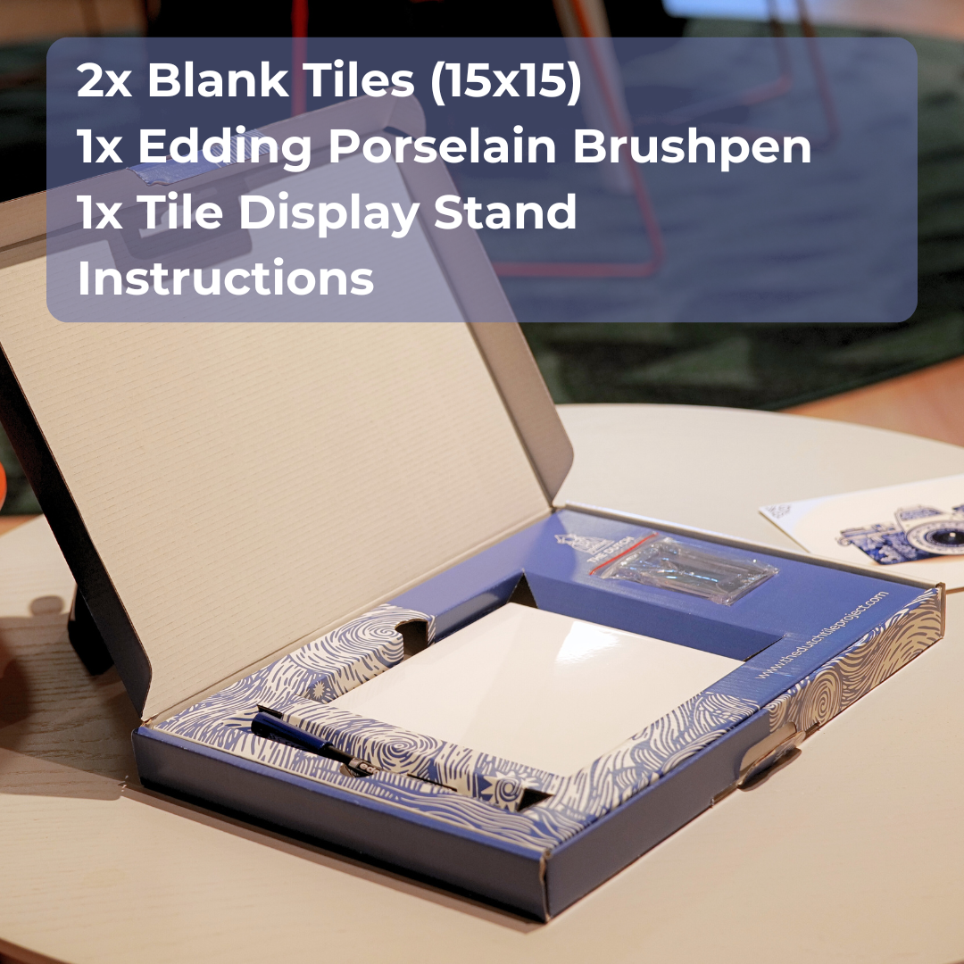Zelf een delfts blauw tegeltje maken - DIY Pakket