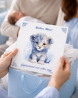 Personalised Lion Cub Birth Tile
