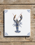 Close-up of the Lobsters and Crabs bundle tiles by Corinne Alexander