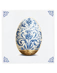Delfts Blauwe Keramiektegel: Gouden ei