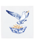 Seagull stealing fry