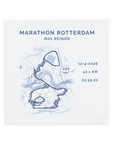 Personalised Rotterdam Marathon Tile
