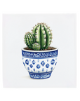 Cactus in Delft Blue Pot