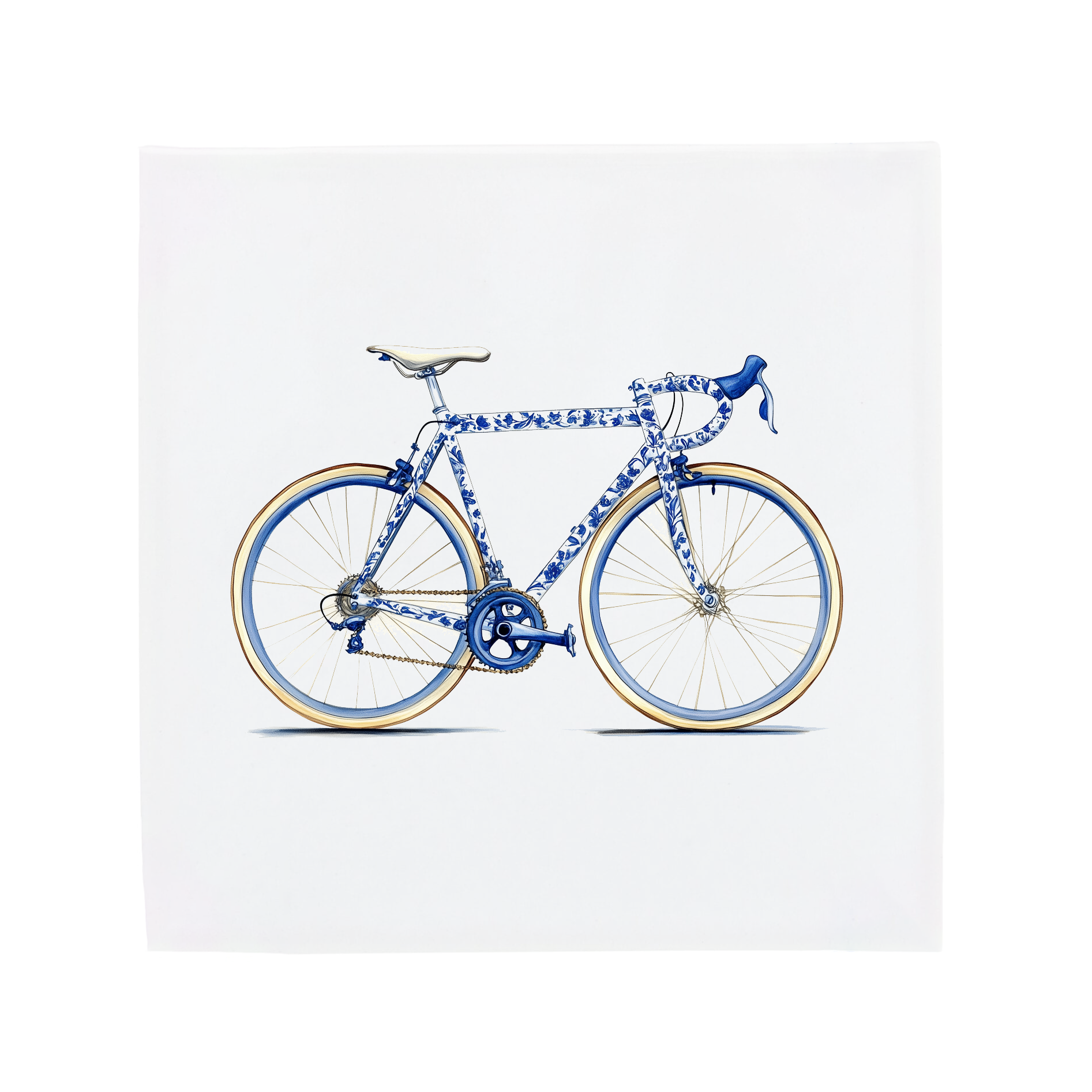 rennrad design – Delfter Blau Fliese Basil Bremen Rattan Look BHGOF26 Emblem:No Emblem