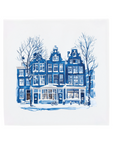 Snowy Amsterdam Canal Houses