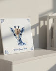 Personalised Giraffe Birth Tile