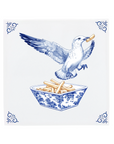 Seagull stealing fry
