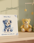 Personalised Lion Cub Birth Tile