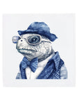 Chagrijnige hipster-schildpad