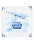 Snowy Cable Car Skilift