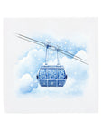 Snowy Cable Car Skilift
