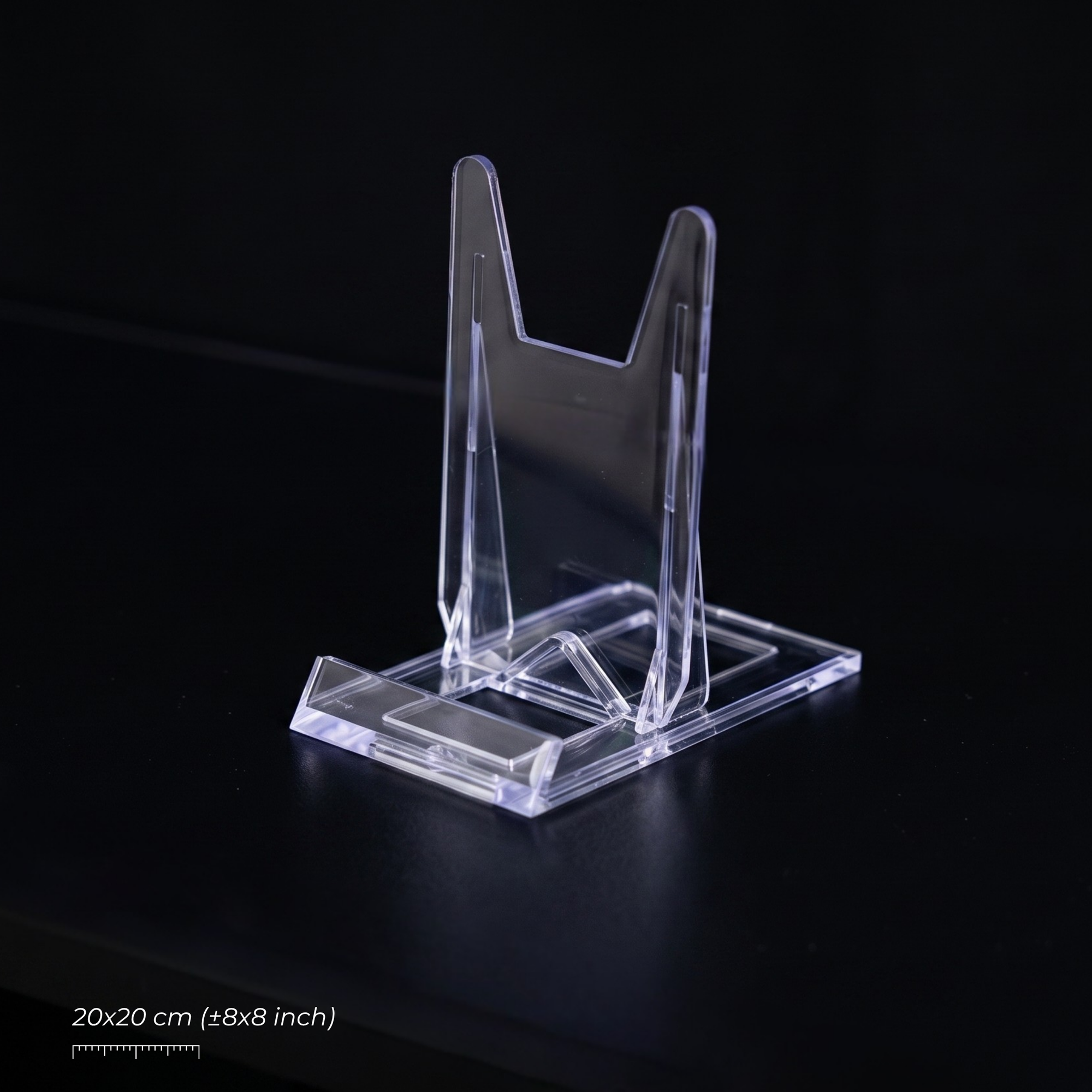 Image of small acrylic tile holder, suitable for the large sized tiles