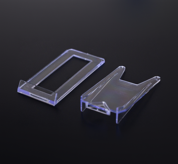 Both pieces of the Large acrylig stan next to eachother