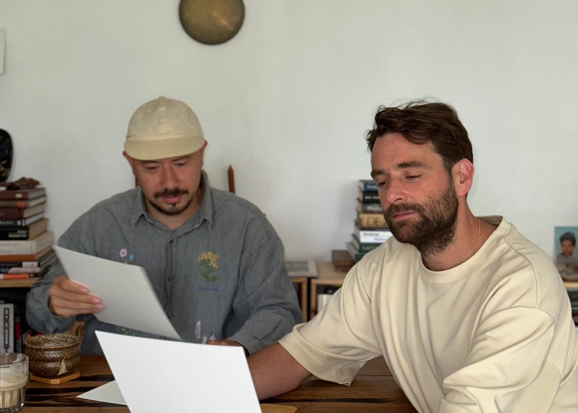 Sasa Ostoja and Jan Jesse Bakker in their studio