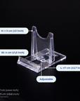 Image of small acrylic tile holder, suitable for the small and medium sized tiles with dimensions [market:!nl,!de,!at]