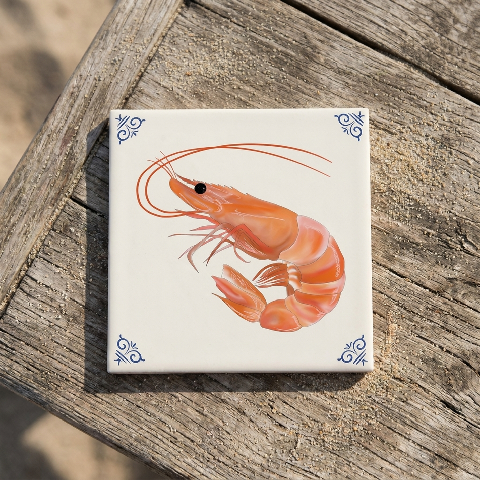 Shellfish platter bundle of Corinne Alexander limited edition tiles displayed together