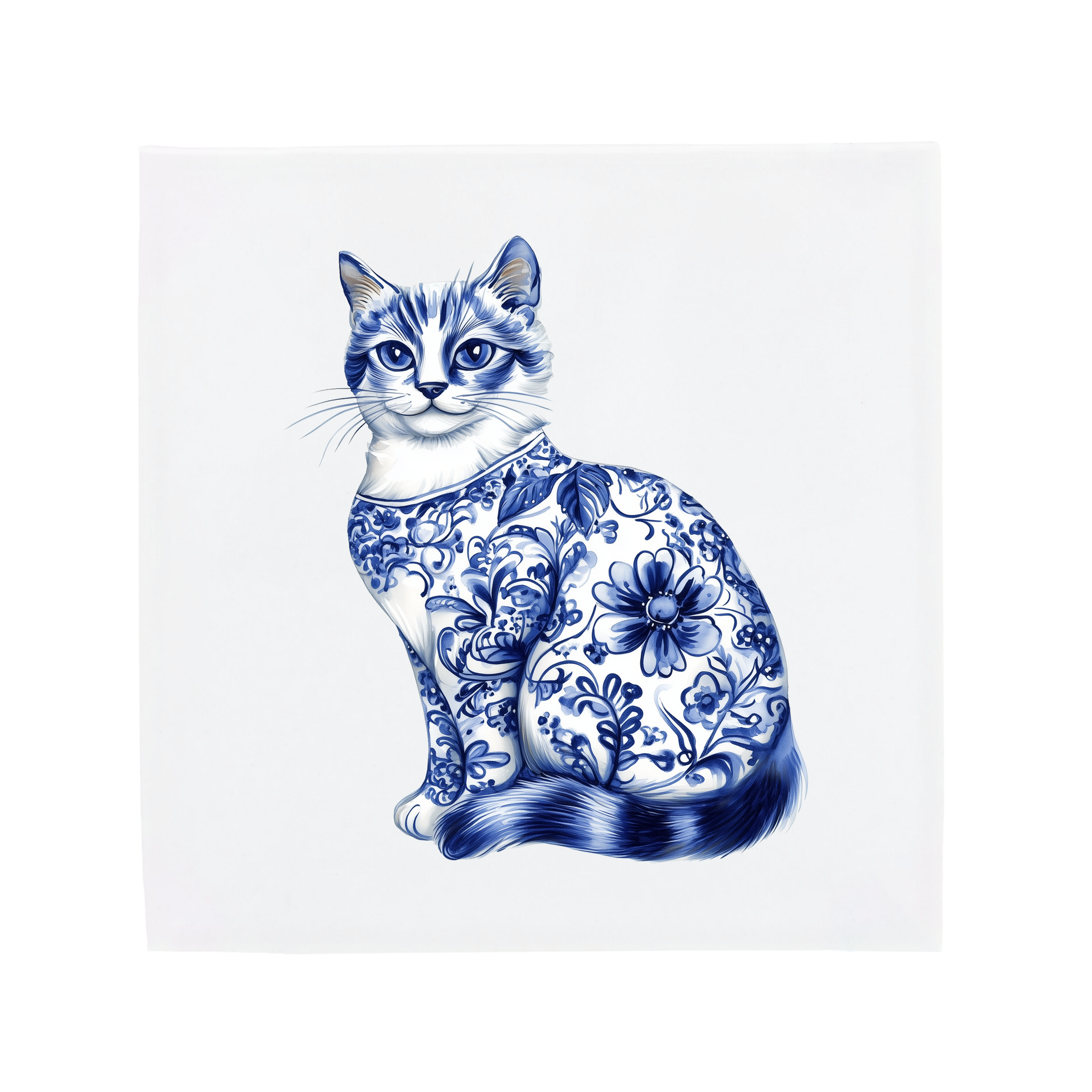 Sitzende Katze