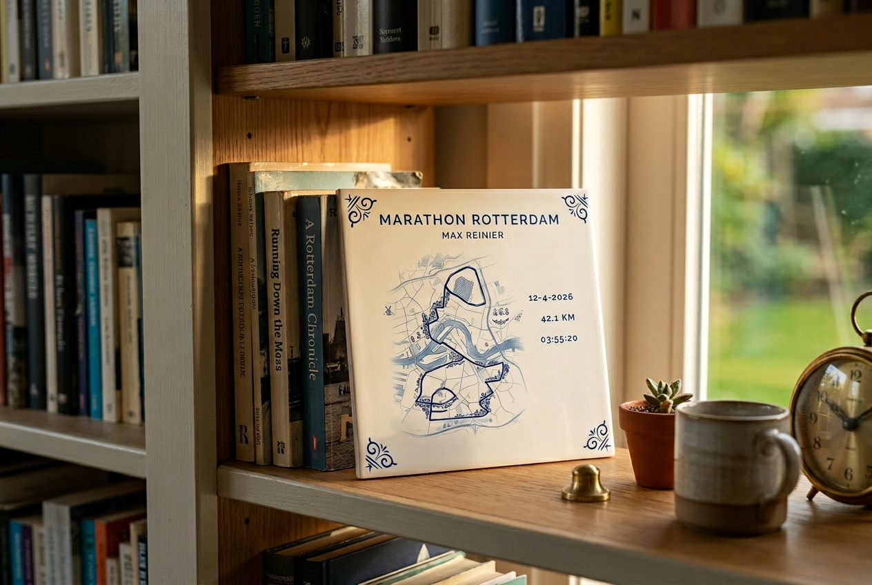 Personalised Rotterdam Marathon Tile