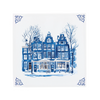Snowy Amsterdam Canal Houses