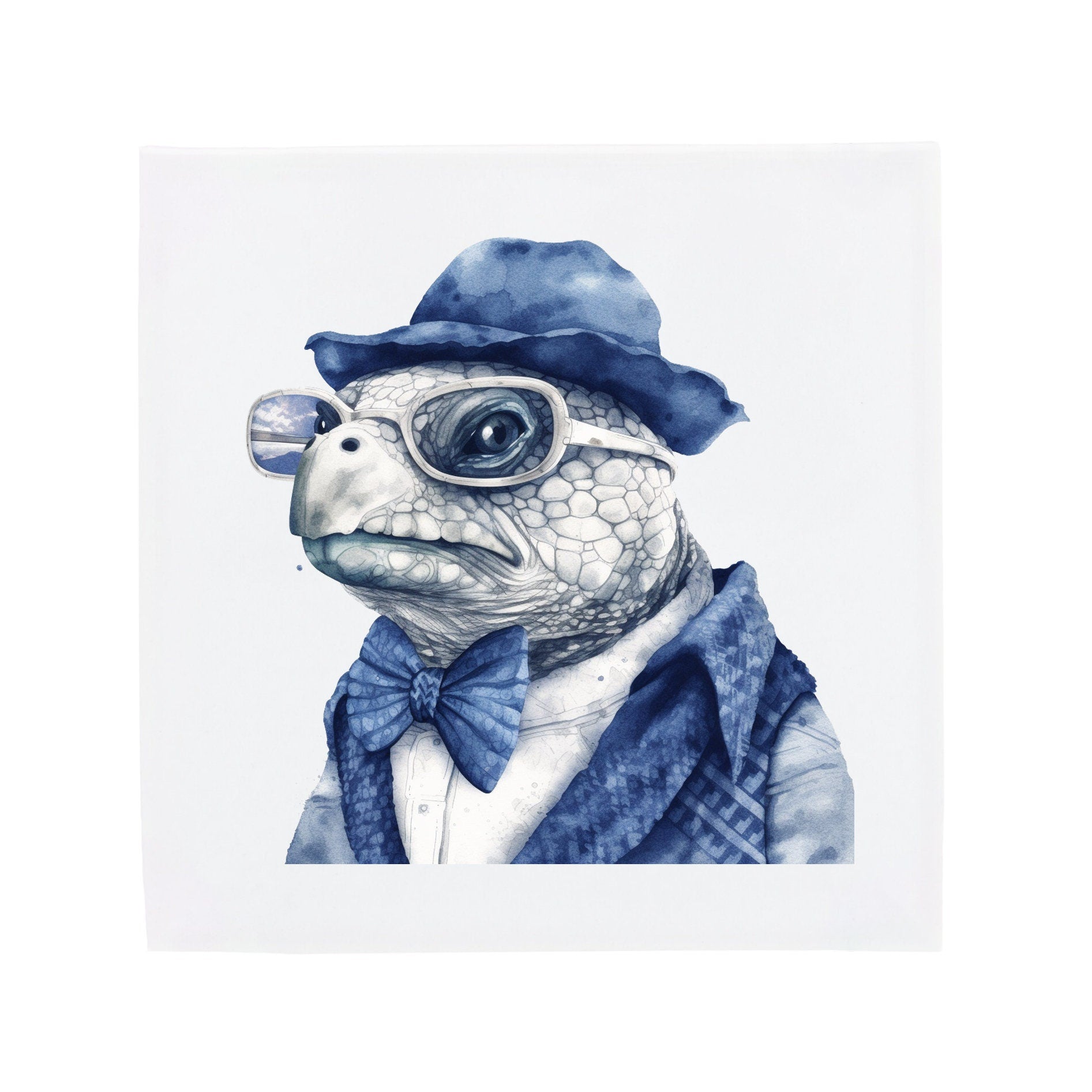 Chagrijnige hipster-schildpad