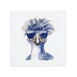 Ostrich with Wavy Hair