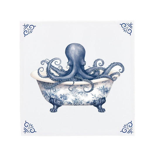 Octopus in badkuip