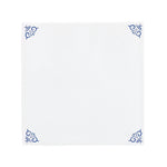 Blank tile with corner ornaments