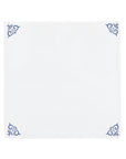 Blank tile with corner ornaments